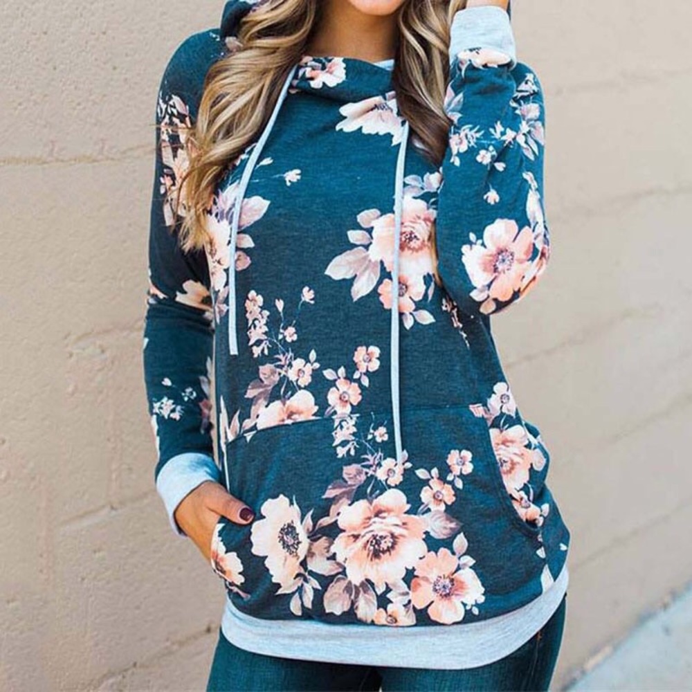 New Boho floral spring hoodie